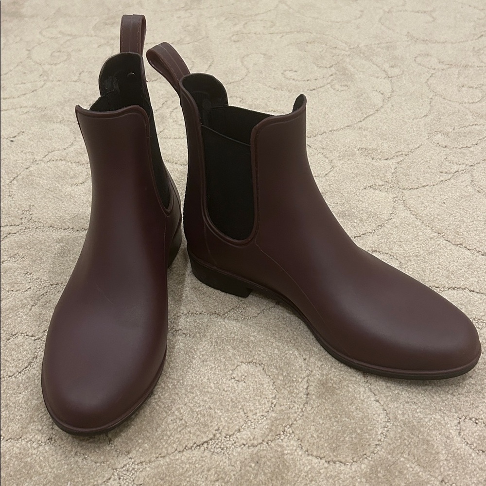 Sz 6 Sam Edelman Purple Cheslea Tinsley Ankle Rain Boots